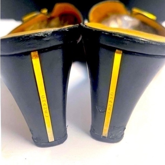 Vintage CHANEL Mules Shoes with Buckle and CC Logo Size 38 - Picture 3 of 7